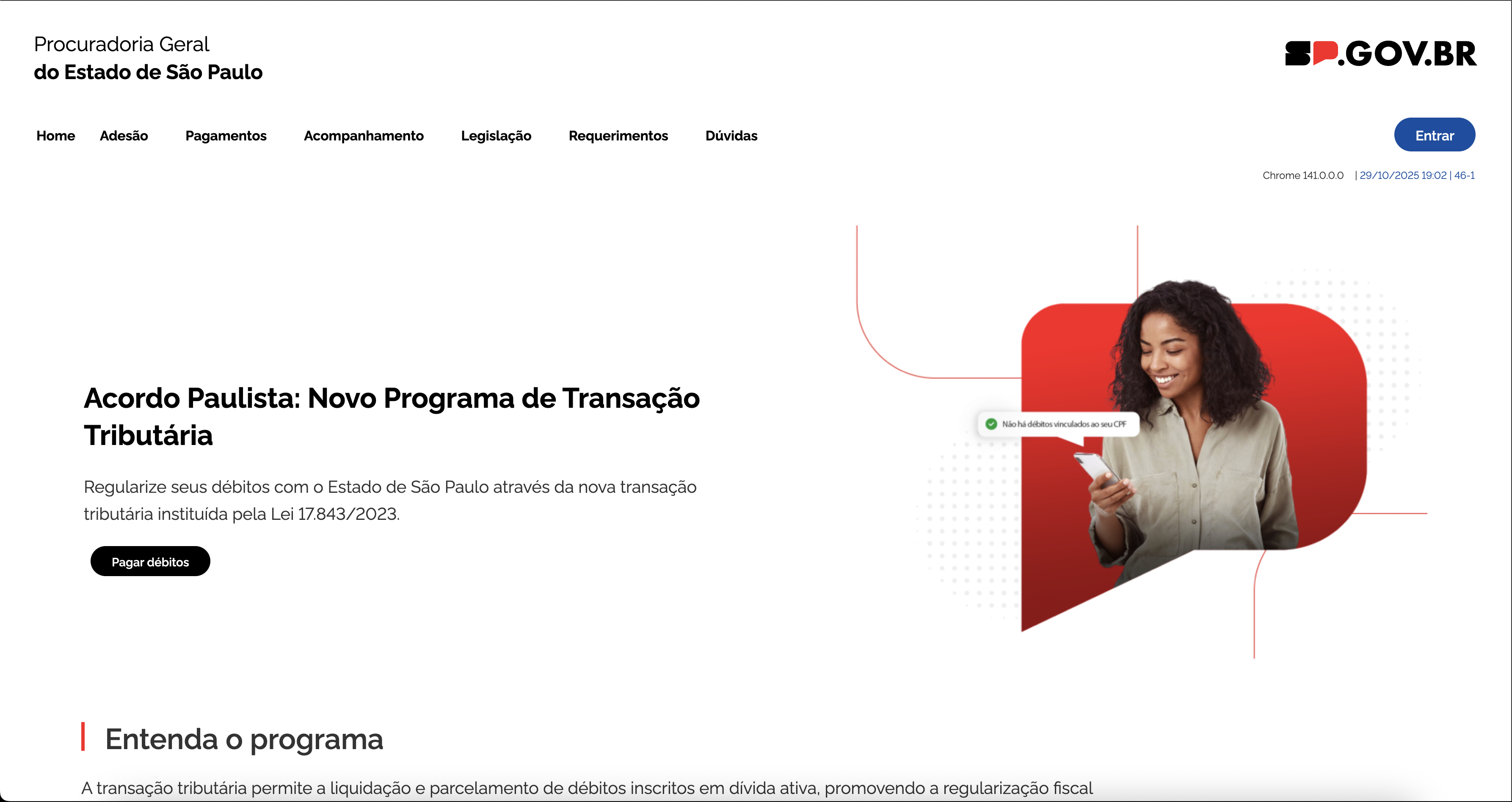 Portal da Procuradoria Geral do Estado de São Paulo - Acordo Paulista